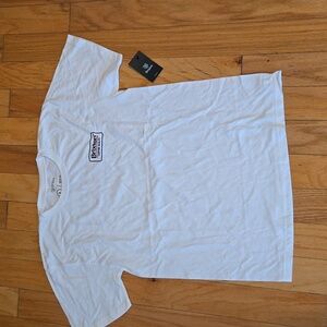 NWT Boy's Large Palmer S/S T-Shirt in white black & red